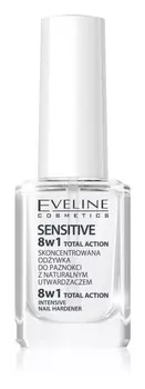 Питательный лак для ногтей 8 в 1 Eveline Cosmetics Total Action