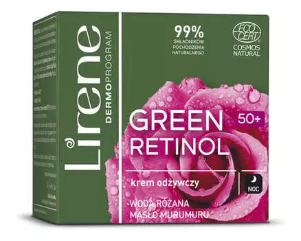 Питательный ночной крем 50+ 50мл Lirene Green Retinol