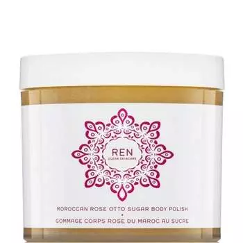 Питательный скраб для тела с розовым маслом, 330мл REN, Moroccan Rose Otto Sugar Body Polish