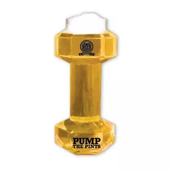 Пивной стакан с гантелями и пивом Oliphant, коричневый