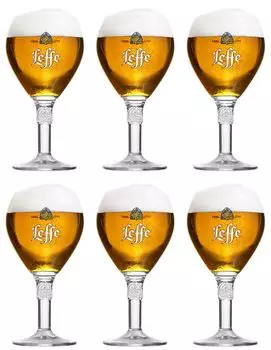 Пивные стаканы Leffe 330 мл - 6 шт, прозрачный