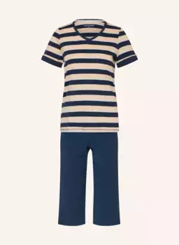 Пижама 3/4 casuals essentials Schiesser, синий