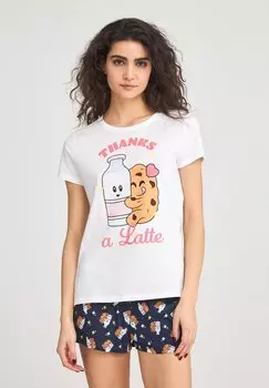Пижама A SET CON STAMPA FRONTALE Terranova, слоновая кость