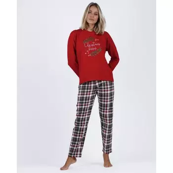 Пижама Admas Christmas Kisses, красный