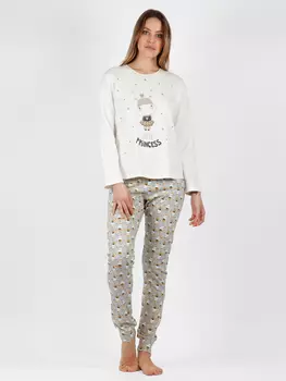 Пижама admas, цвет Wei/ Grau
