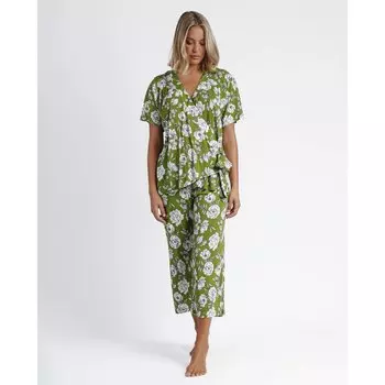 Пижама Admas Flowers, зеленый