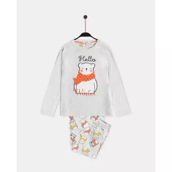 Пижама Admas Hello Winter, серый