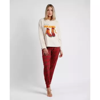 Пижама Admas Keep Walking, бежевый