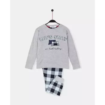 Пижама Admas Lets Stay, серый