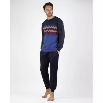 Пижама Admas Milano Chevron, синий