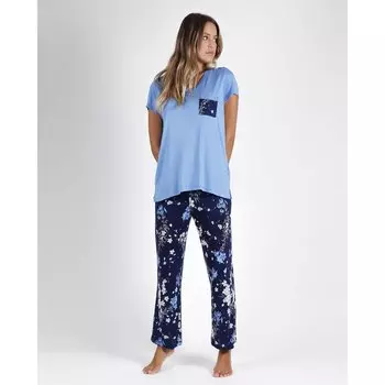Пижама Admas Summer Flowers, синий