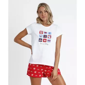 Пижама Admas Summer Holiday, белый