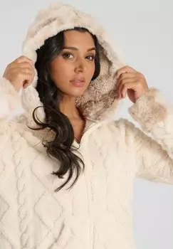 Пижама ALL IN ONE CABLE CUT Loungeable, молочный