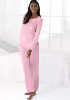 Пижама Аризона (2 шт.), в пестром виде со звездами Arizona, цвет Rosa-Sterne