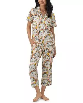 Пижама Bedhead PJs Organic Cotton Classic Cropped, цвет Sunshine Snoopy