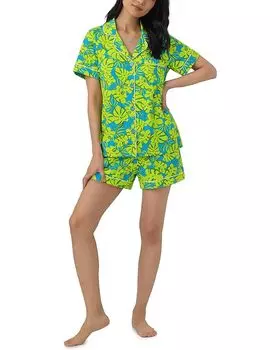 Пижама Bedhead PJs Trina Turk x Bedhead Boxer Short, цвет Trina Palm Leaves