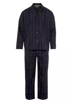 Пижама BOSS "Urban Pyjamas" (2 шт.) с вышитым логотипом BOSS, синий