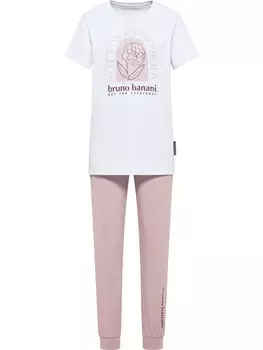 Пижама Bruno Banani BURNETT, розовый/белый