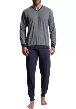 Пижама bugatti (2 шт.), для уютных ночей, цвет Blau-Dunkel-Allover