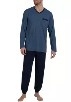 Пижама bugatti (2 шт.), для уютных ночей, цвет Blau-Dunkel-Ringel