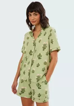 Пижама CACTUS PRINT SET - Pyjama set Chelsea Peers, зеленый
