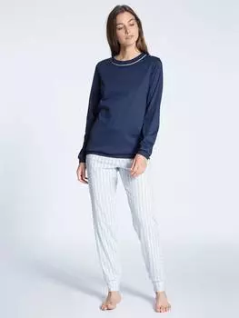 Пижама Calida, цвет hellblau/dunkelblau