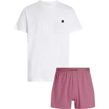 Пижама Calvin Klein 000NM2662E, белый/розовый