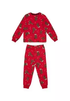 Пижама Christmas Ollie Print Set Chelsea Peers, красный