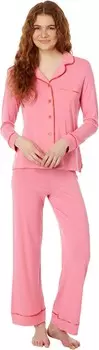 Пижама Cosabella Amore Petite Long Sleeve Top & Pant Pajama Set, цвет Venetian Dusk/Sicilian Orange