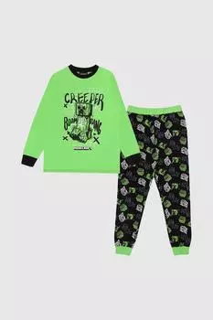 Пижама Creeper Boom Bang Minecraft, черный
