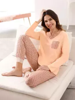 Пижама, цвет Apricot-Bedruckt