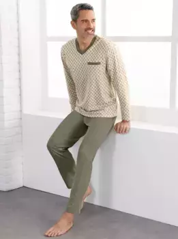 Пижама, цвет Sand-Khaki-Bedruckt