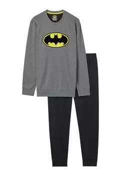 Пижама DC COMICS BATMAN Intimissimi, цвет Dunkelgrau Charcoal Grey Melange