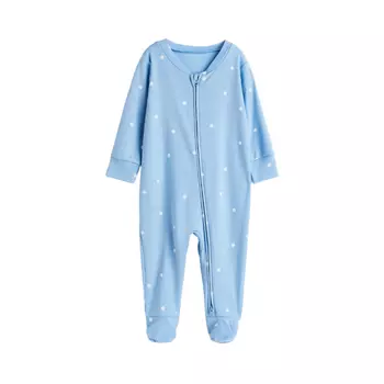 Пижама детская H&M Printed, голубой/горошек
