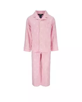 Пижама для девочки с длинными рукавами Polo Ralph Lauren, розовый