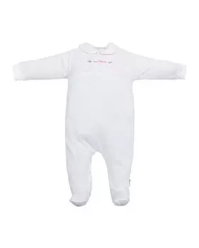 Пижама для девочки с кокеткой Cambrass, белый