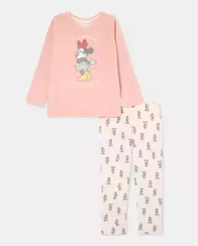 Пижама для девочки с принтом Минни DISNEY-DTR, розовый