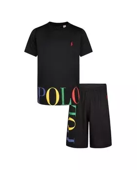 Пижама для мальчика с короткими рукавами Polo Ralph Lauren, черный