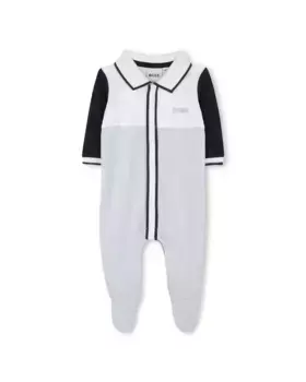 Пижама для мальчика в хлопковом синем цвете BOSS Kidswear, голубой