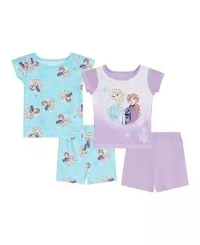 Пижама для маленьких девочек, комплект из 4 предметов Frozen