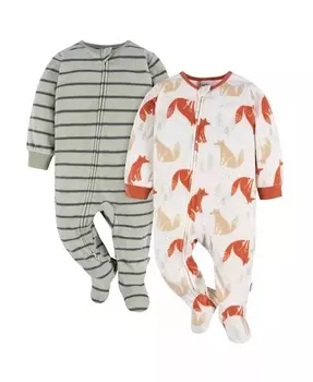 Пижама для маленьких мальчиков, упаковка из 2 штук Gerber, зеленый