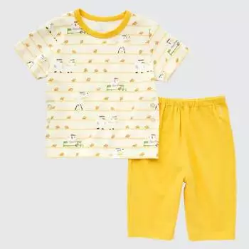 Пижама для малышей Uniqlo The Picture Book UT Short Sleeved, желтый