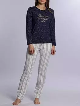 Пижама Dodo women, цвет dunkelblau/wei