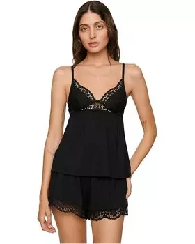 Пижама Eberjey Beatrix Cami & Short Pj Set, черный