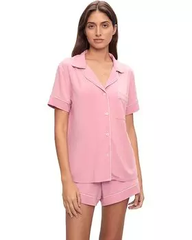 Пижама Eberjey Gisele Relaxed Shorts PJ Set, цвет Rose Quartz/Petal Pink