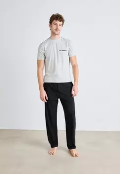 Пижама ELONGATED LOGO SET KARL LAGERFELD, черный
