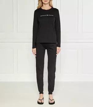 Пижама Emporio Armani Regular Fit, черный