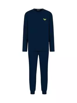 Пижама Emporio Armani Underwear, синий