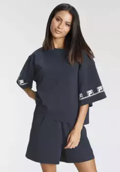 Пижама Fila (комплект, 2 шт.) с деталями логотипа бренда контрастных цветов, цвет морской волны