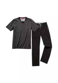 Пижама - футболка с длинными брюками Night & Home CiTO, цвет Grau Schwarz